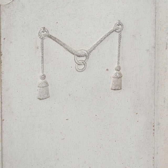 Pair 19th Century Swedish Gustavian White Painted Narrow Cabinets For Sale - Image 15 of 18