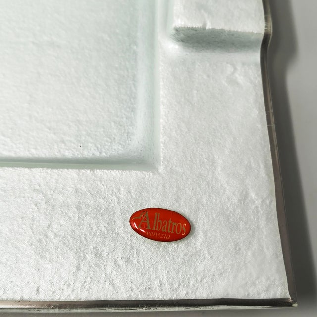 Vintage Italian Astonishing Tray in Murano Glass by Albatros, 1970s For Sale - Image 6 of 10