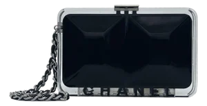 Chanel Limited Edition Minaudière Black Runway Lucite Wristlet Clutch Bag, 2005.