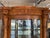 Victorian Antique Victorian Oak Curved Glass China Cabinet With Griffin Carvings Attributed to R.J. Horner For Sale - Image 3 of 9