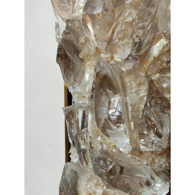 Vintage Transparent Glass Wall Lamp attributed to Cosack Leuchten, 1970s For Sale - Image 8 of 9