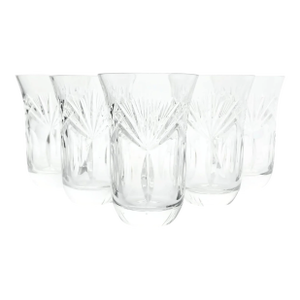 1960s Nachtmann “Andernach” Crystal Flared Tumbler Glasses - Set of 5