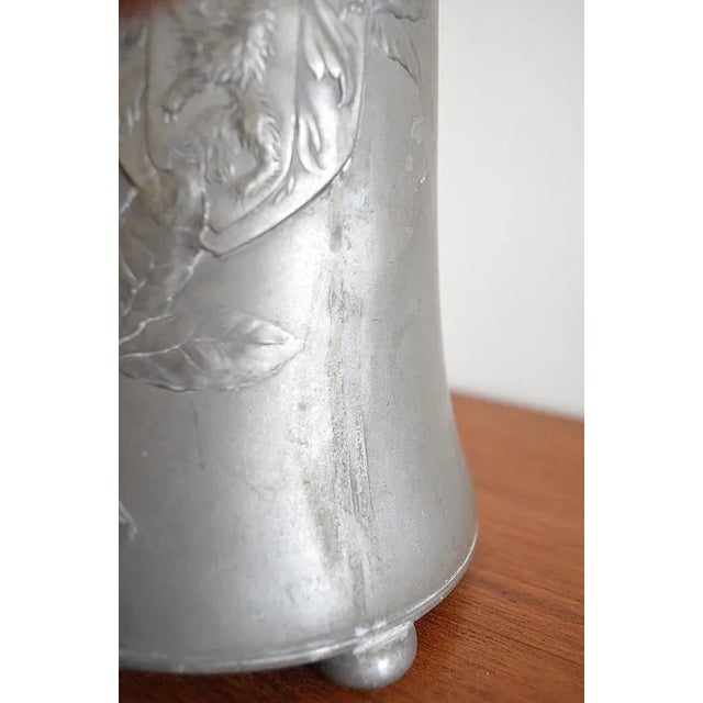 Pewter Ceremonial Jug with Berlin Coat of Arms from Kayser, 1900s For Sale - Image 10 of 14