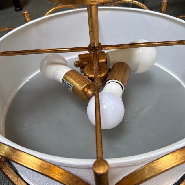Golden Rings Semi-Flush Mount For Sale - Image 10 of 12