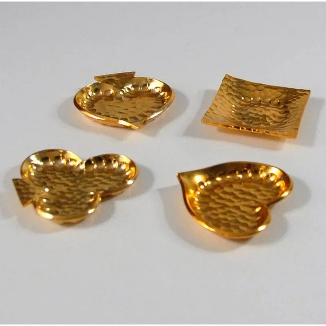 Aluminum Ashtrays from Luxium France, 1960s, Set of 4, in Very Good conditions. Designed 1960 to 1969