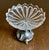 Art Nouveau Antique Art Nouveau Figural Floral Spelter and Scalloped Glass Centerpiece Tazza For Sale - Image 3 of 17