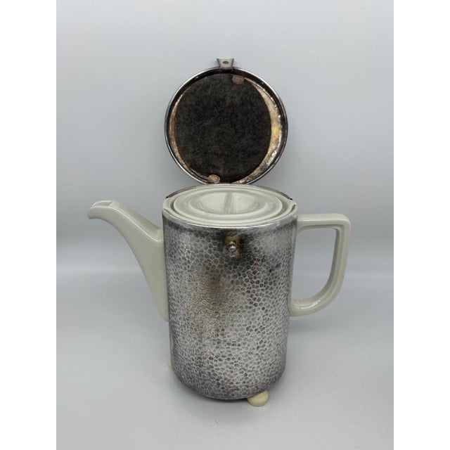 Metal Art Deco Tea Service from WMF, 1930s, Set of 4 For Sale - Image 7 of 18