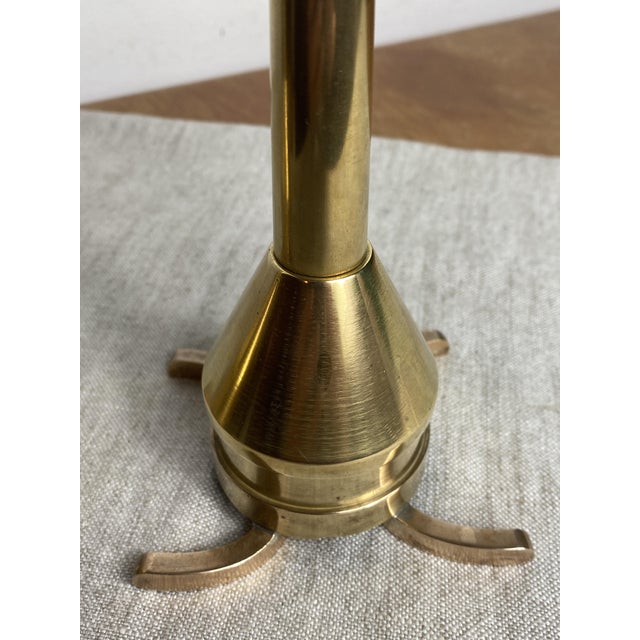 Gold Vintage Bronze Candlesticks, 1960s, Set of 2 For Sale - Image 8 of 14