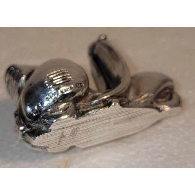 Silver 1950s Collection of Three Sterling Silver Figures For Sale - Image 8 of 12