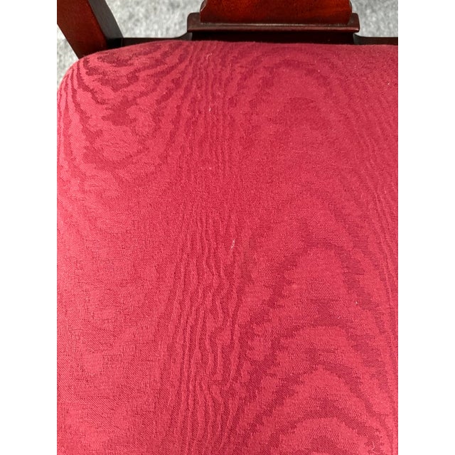 Brown Vintage Hickory Attributed Chair 7 Piece Solid Mahogany Dining Set For Sale - Image 8 of 18