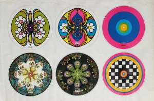 1970s Peter Max, G. E. Clocks, Poster
