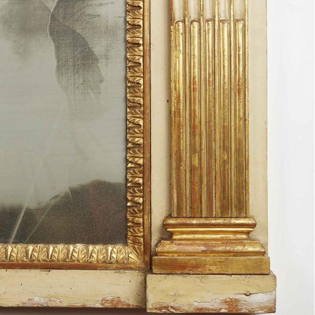 Lacquered and Gilded Fireplace Mirror For Sale - Image 3 of 10
