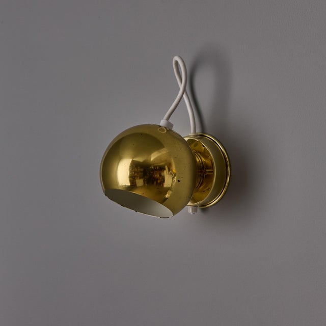 Metal 1970s Goffredo Reggiani 'Eyeball' Adjustable Perforated Metal Wall Lamps - a pair For Sale - Image 7 of 18