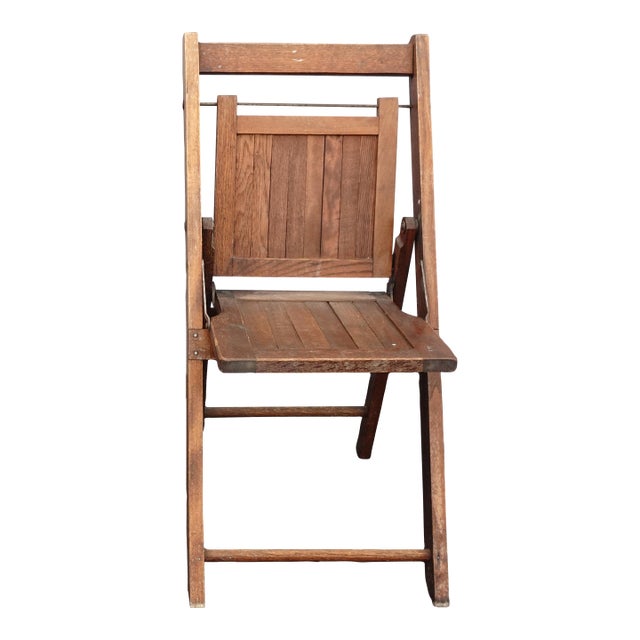 Antique Wooden Folding Child Chair or Doll Chair ~ French Farmhouse Chic For Sale
