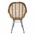 Modern Black & Natural Rattan Dining Chair For Sale - Image 4 of 8