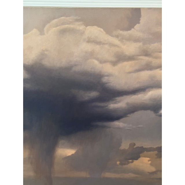David Gordinier's Brewing Storm Original Oil on Canvas Painting, Signed For Sale - Image 4 of 12