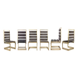 Doghe Chairs by Romeo Rega, 1970s, Set of 6 For Sale