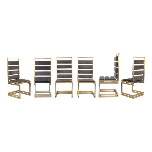 Doghe Chairs by Romeo Rega, 1970s, Set of 6 For Sale