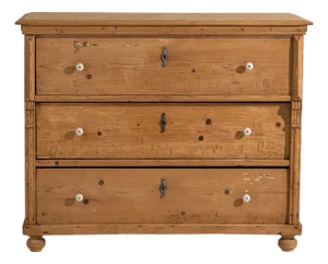 Antique Chest of 3 Drawers, 1920s