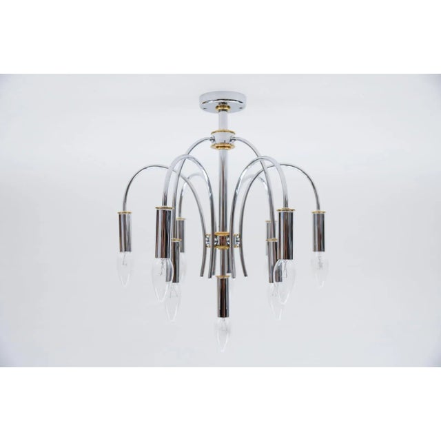 German Pendant in Chrome and Brass from Schröder & Co., 1960s For Sale - Image 10 of 10