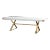 Adeline White Lacquer Dining Table For Sale
