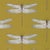 Harlequin Demoiselle Wallpaper in Ochre/Grape - a Sample For Sale