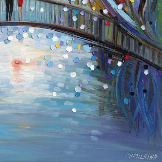 2020s Hidden Hearts - Dreamy Color Drenched Textured Impasto Figurative Painting Original Artwork by Ekaterina Ermilkina For Sale - Image 5 of 9