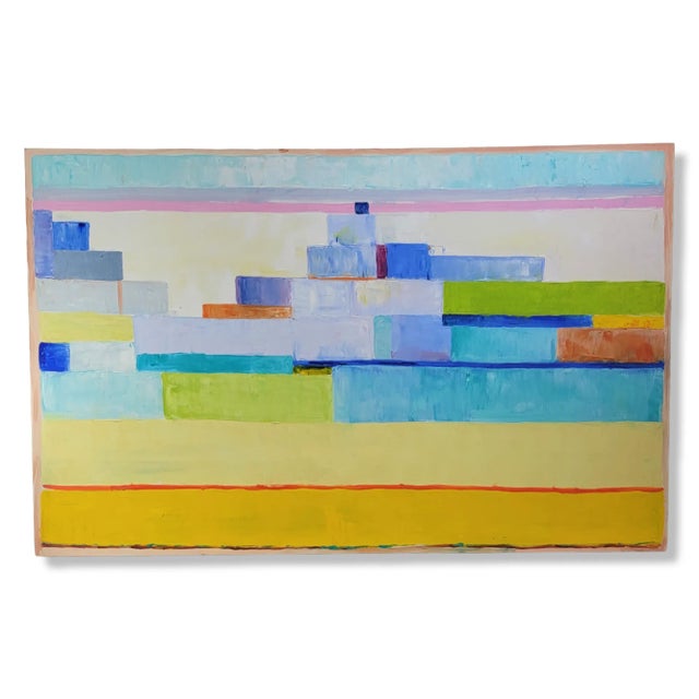 Abstract Constructivist Oil Painting Canvas Signed "Smith" For Sale - Image 11 of 11