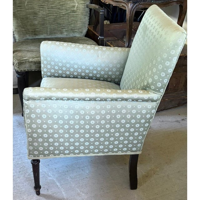 Late 19th Century Regency Deep Seated Howard and Sons Style Library Arm Chair For Sale - Image 5 of 10