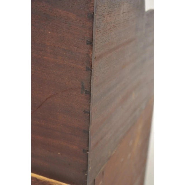 Antique Georgian Mahogany Bathroom Corner Washstand Sink Side Table With Drawer For Sale - Image 10 of 12