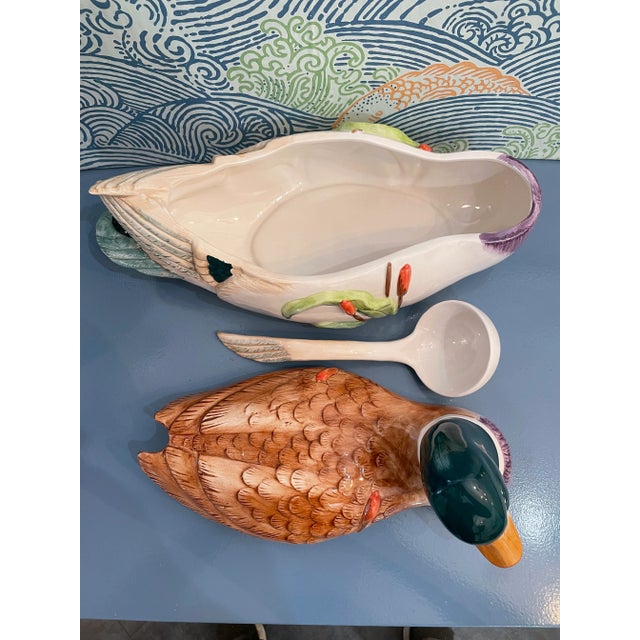 1992 Rcpc Porcelain Mallard Duck Tureen With Ladle For Sale - Image 4 of 9