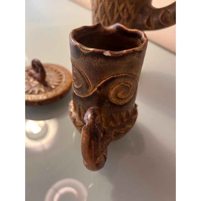 Ceramic Service by Huguette Bessone for Vallauris, France, 1960s For Sale - Image 4 of 6