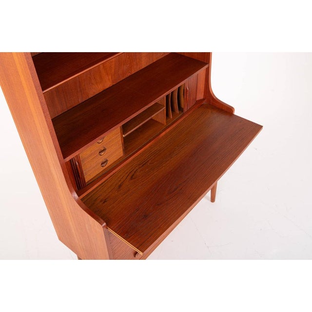 Mid-Century Modern Danish Teak Bookcase by Johannes Sorth for Nexø, 1960s For Sale - Image 3 of 13