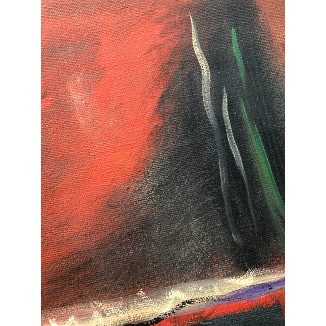 1980s Abstract Painting #24 For Sale - Image 5 of 8