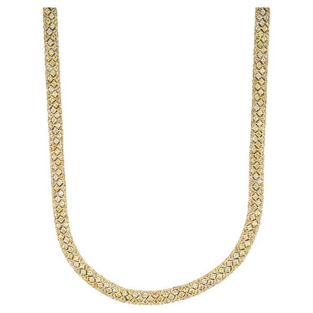 Gemstone 48.9 Ct Certified Yellow Sapphire Necklace in 925 Silver for Her For Sale - Image 7 of 10