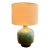 1960s David Cressey Attributed Teal Stoneware Table Lamp For Sale