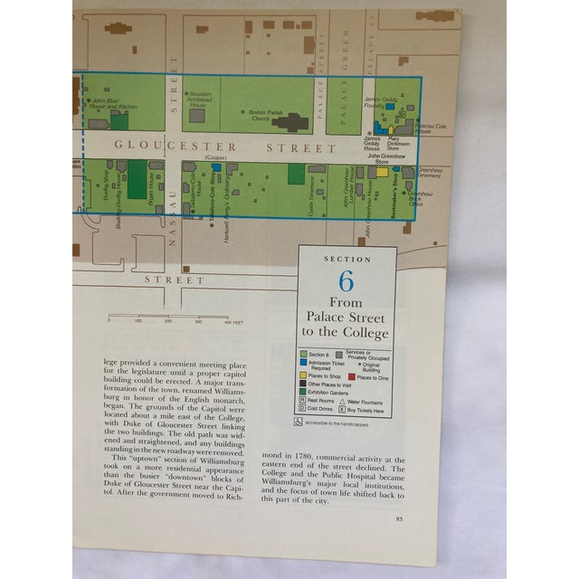 1980s Official Guide to Colonial Williamsburg / Vintage Historical Booklet For Sale - Image 5 of 7