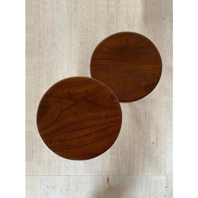High Brown Milk Stool by Bicci de' Medici Studio For Sale - Image 6 of 7