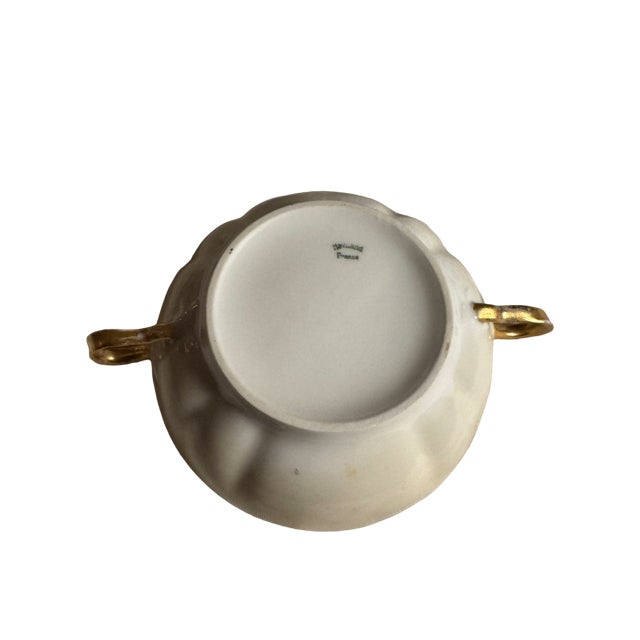 Late 18th Century Antique Haviland Cream Soup Bowl With Handles - Set of 2 For Sale - Image 5 of 9