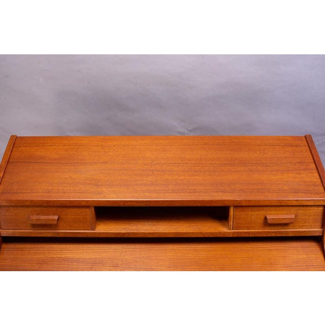 Danish Teak Secretaire by Arne Wahl Iversen for Vinde Møbelfabrik, 1960s For Sale - Image 9 of 14