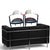 Black Premium MCM Sophisticated Reproduction of the Lc2 Petit Modele Two-Seat Loveseat. For Sale - Image 8 of 12