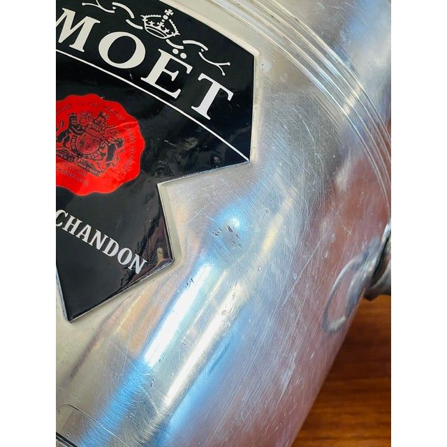 Vintage Silvered Metal Moet & Chandon Champagne Bucket by Argit, 1950s For Sale - Image 15 of 18