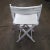 American Directors Chair White Frame White Canvas30 Bar Height For Sale - Image 3 of 3