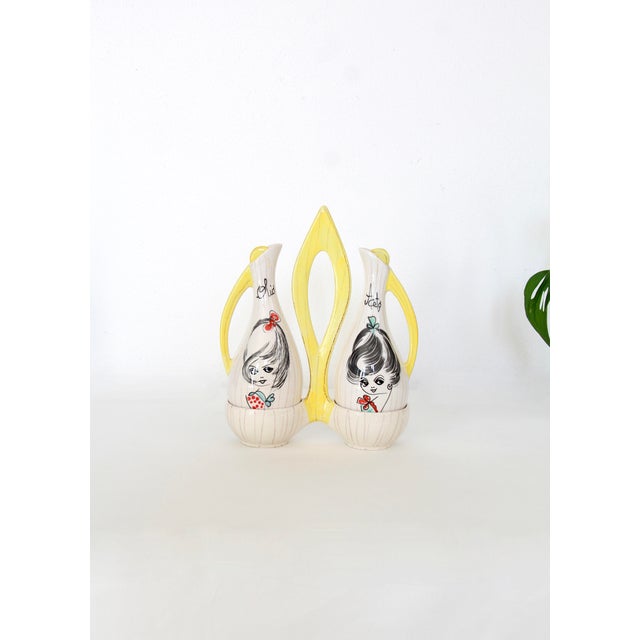 This delightful 1950s oil and vinegar cruet set was realised by Esperia, an Italian ceramic manufacturer active during the...