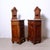 Antique Bedside Tables with Marble Backsplashes and Bases, Late 19th Century, Set of 2 For Sale - Image 16 of 18