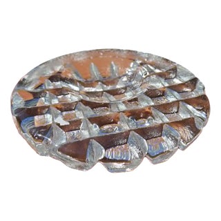 Handmade Ice Glass Bowl from Magnor, Norway, 1970s For Sale