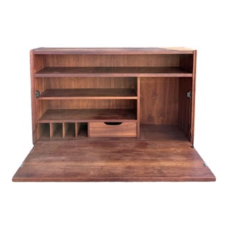 Mid-Century Danish Teak Drop-Down Secretary Desk For Sale