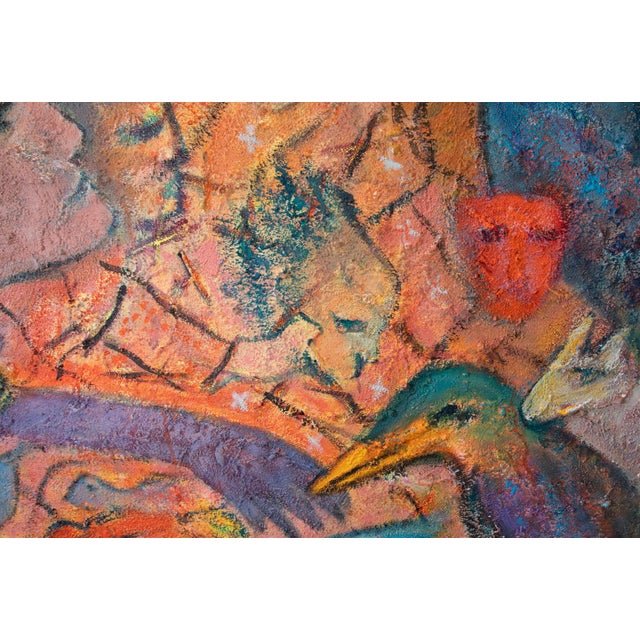 Impressionist Florence Putterman (1927 - 2021) - Acrylic & Sand on Canvas For Sale - Image 3 of 7