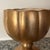 Gold Early 20th Century Gold Ceramic Porcelain Glazed Lotus Chalice Vase/Planter Signed For Sale - Image 8 of 12