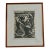 Original Vintage Woodcut by Robert Von Neumann, Framed, Signed, 18.5” X 15” For Sale